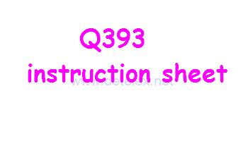Wltoys Q393 Q393-A Q393-C Q393-E drone spare parts instruction sheet (Q393)
